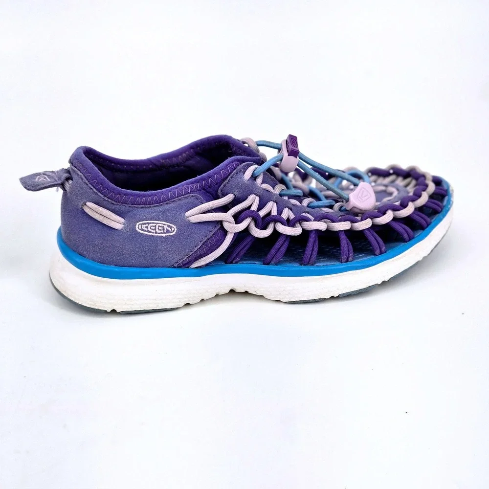KEEN Uneek O2 Liberty Azure Blue Purple Corded Sport Sandals Youth Kids Size 1